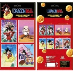Dragon Ball - Set 4 De Magnets Lenticulaire