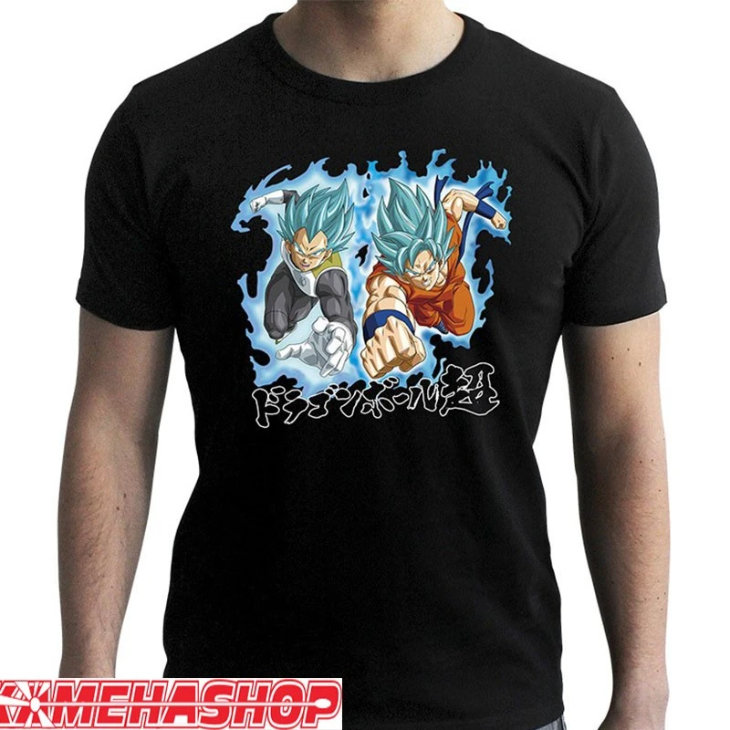 Dragon Ball Super - T-shirt Goku Blue & Vegeta Blue 1 Dragon Ball Super - T-shirt Goku Blue & Vegeta Blue
