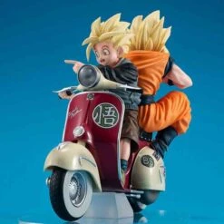 Dragon Ball Z - Diorama Son Goku & Gohan & Motorbike - Desktop -KamehaShop Soldes dragon ball z diorama son goku gohan motorbike desktop 2