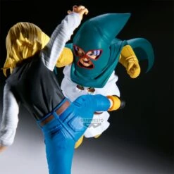 Dragon Ball Z - Figurine Android 18 + Mr Satan Vs Mighty Mask