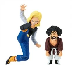 Dragon Ball Z - Figurine Android 18 + Mr Satan Vs Mighty Mask -KamehaShop Soldes dragon ball z figurine android 18 mr satan vs mighty mask 3
