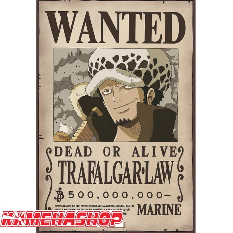 One Piece - Affiche Wanted De Trafalgar Law 1 One Piece - Affiche Wanted De Trafalgar Law