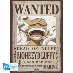 One Piece - Affiche Wanted Luffy Gear 5