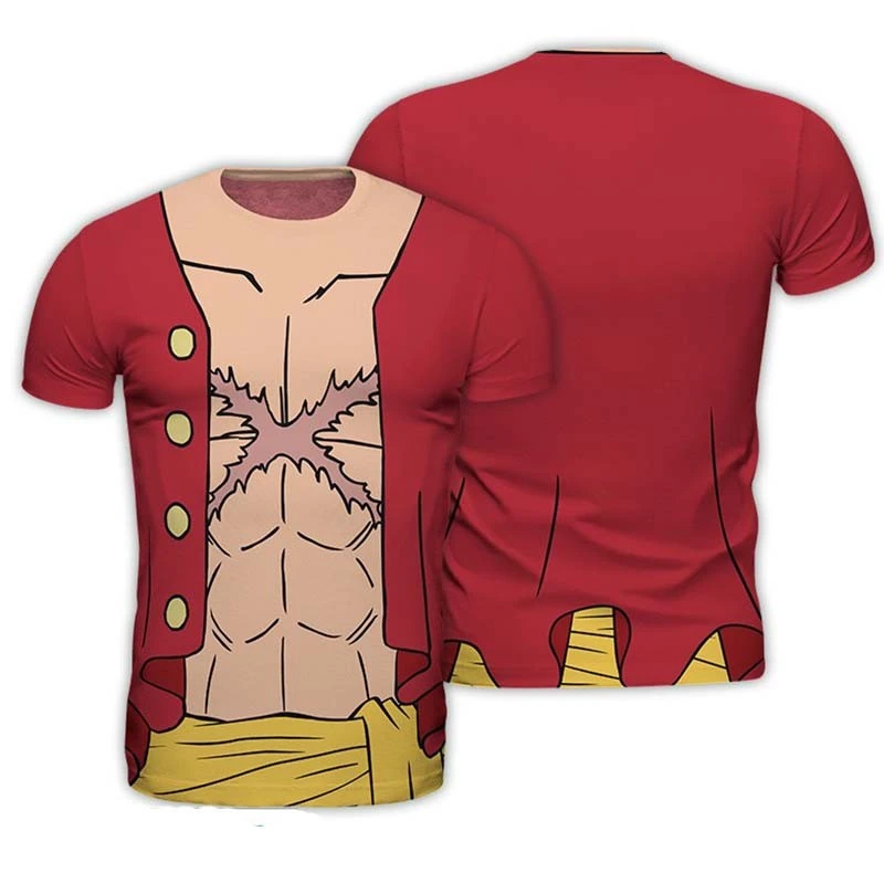 One Piece - T-shirt Luffy Cosplay 1 One Piece - T-shirt Luffy Cosplay