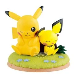 Pokemon - Figurine Pikachu & Pichu Diorama Relaxing Time