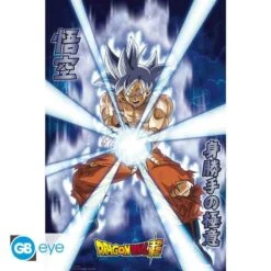 Poster Dragon Ball Super Goku Ultra Instinct - Effet Métal