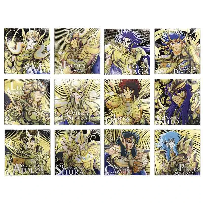 Saint Seiya - Set 12 Planches Illustrées Métalliques - Ichiban Kuji 1 Saint Seiya - Set 12 Planches Illustrées Métalliques - Ichiban Kuji
