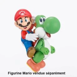 Super Mario Bros - Figurine Yoshi - S.H Figuarts -KamehaShop Soldes super mario bros figurine yoshi sh figuarts 3